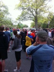 Everyone gathered minutes before the race started