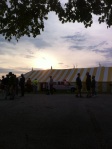 The runner's tent, at sunrise